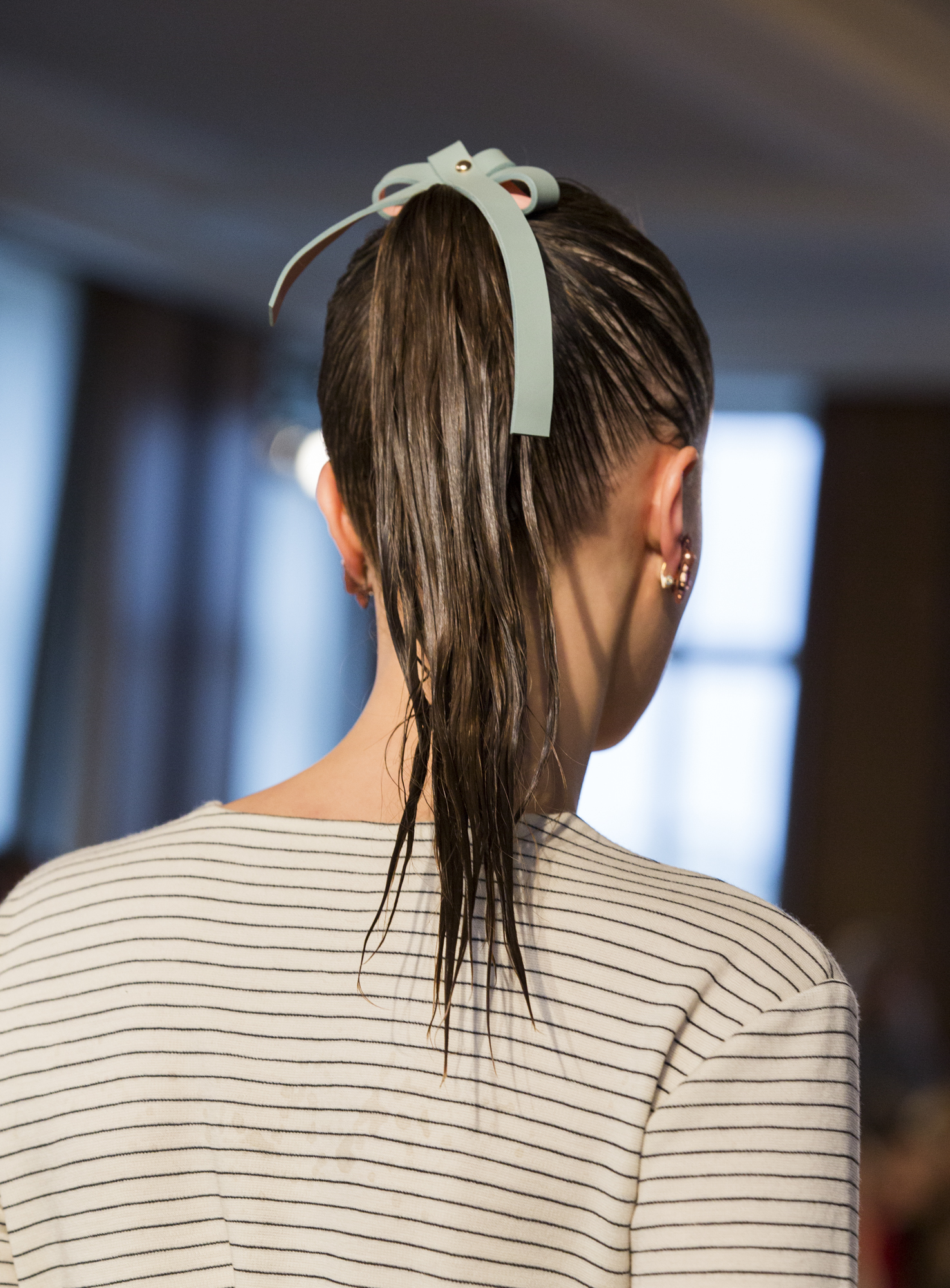 Wella Professionals als Haarpartner für Marina Hoermanseder beim DER BERLINER MODE SALON auf der Berlin Fashion Week am 21.1.2016. Foto: Gero Breloer für WELLA