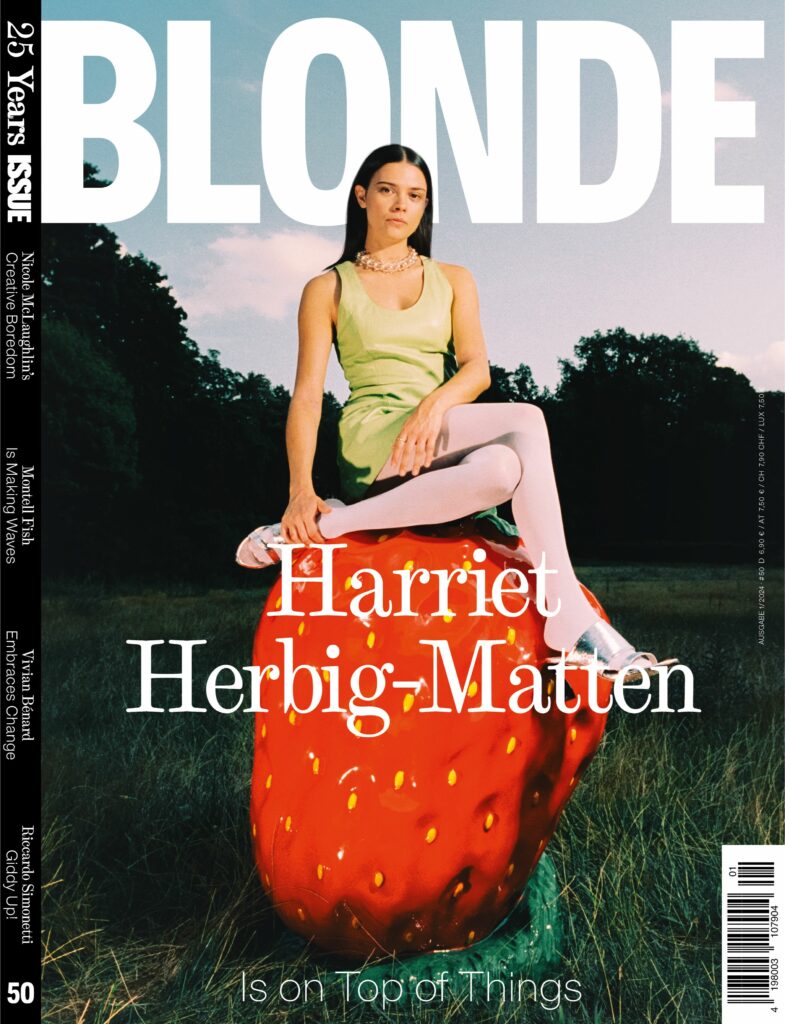 Harriett Herbig-Matten auf dem Cover der BLONDE #50