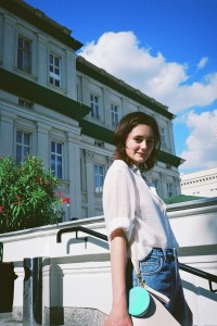 Schauspielerin Lea van Acken nach der Malaika Raiss Show   